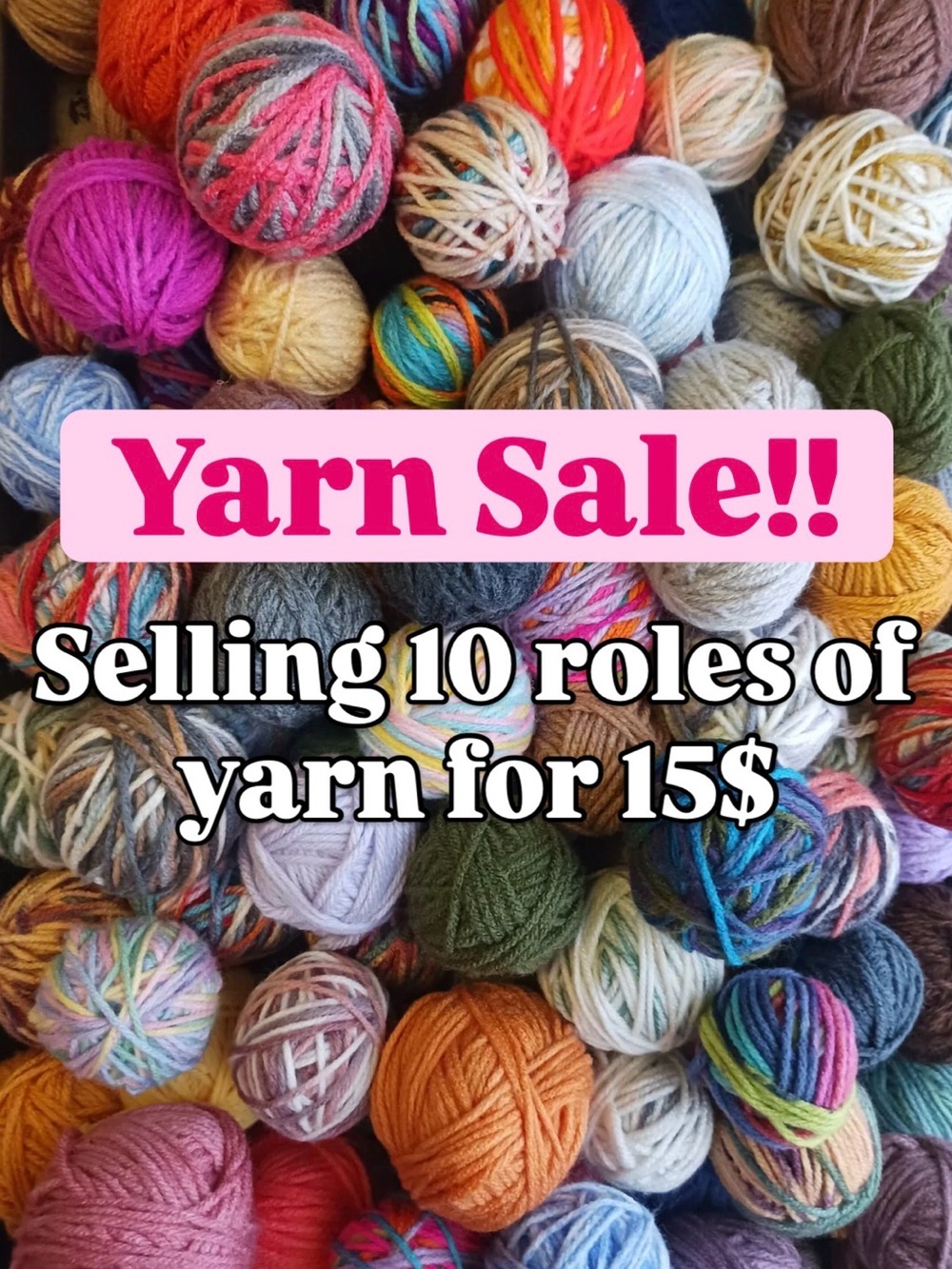 Mixed Multicolor Yarn Bundle - Assorted Colors